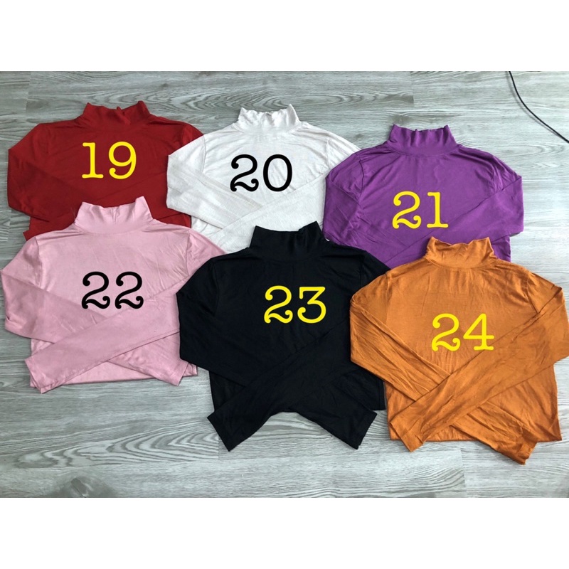ÁO THUN BODY TAY DÀI CỔ LỌ