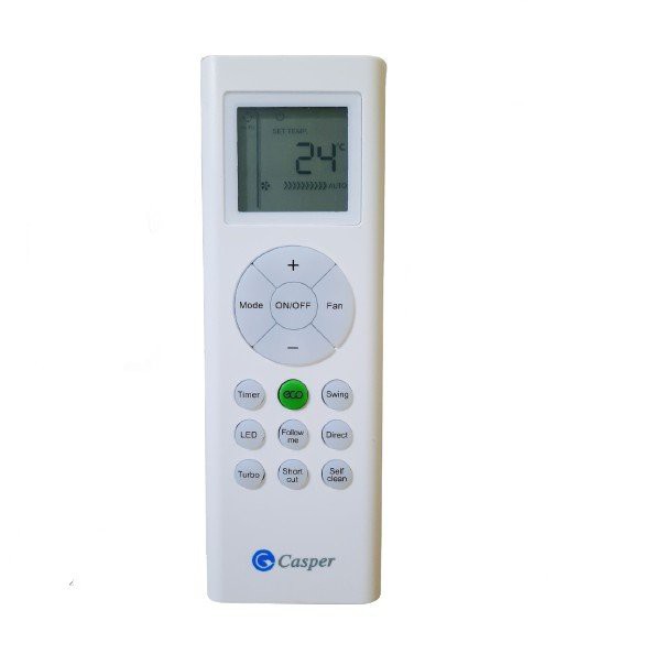 Remote điều khiển điều hòa casper nút xanh eco mẫu mới