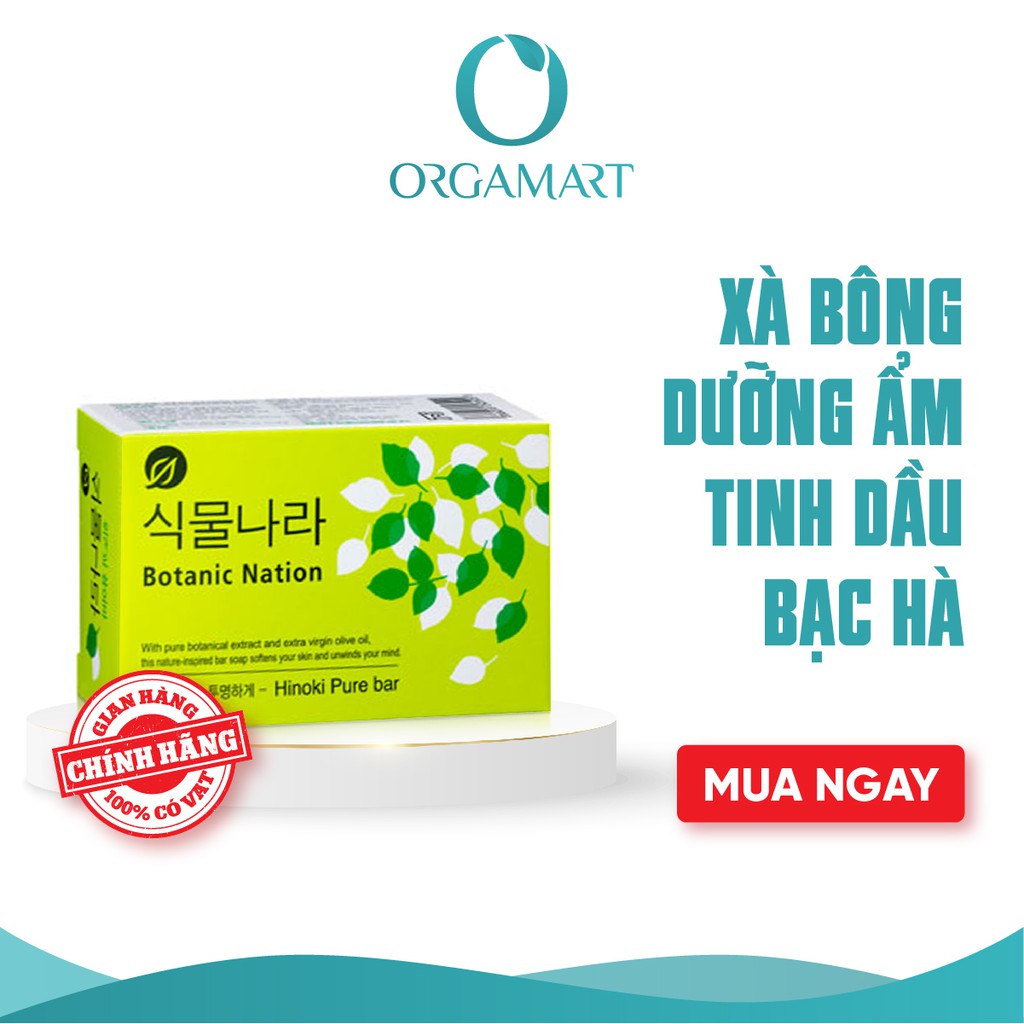 Xà Bông Lion Dưỡng Da Shingmulnara Hương Bạc Hà Hàn Quốc Tẩy Da Chết Giúp Da Trắng Sáng 100g