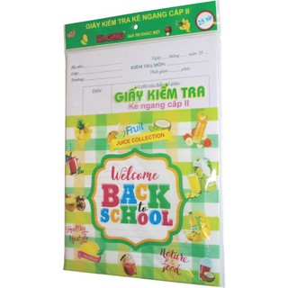 Giấy kiểm tra kẻ ngang klong cấp ii
