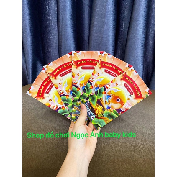 combo 2 chiếc lì xì giấy đỏ truyền thống Việt Nam, lì xì mẫu mới năm 2022