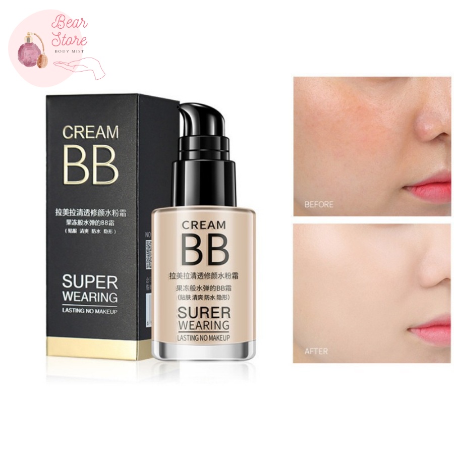 Kem Nền Lameila BB Cream Super Wearing Lasting No Makeup Che Khuyết Điểm 30ml