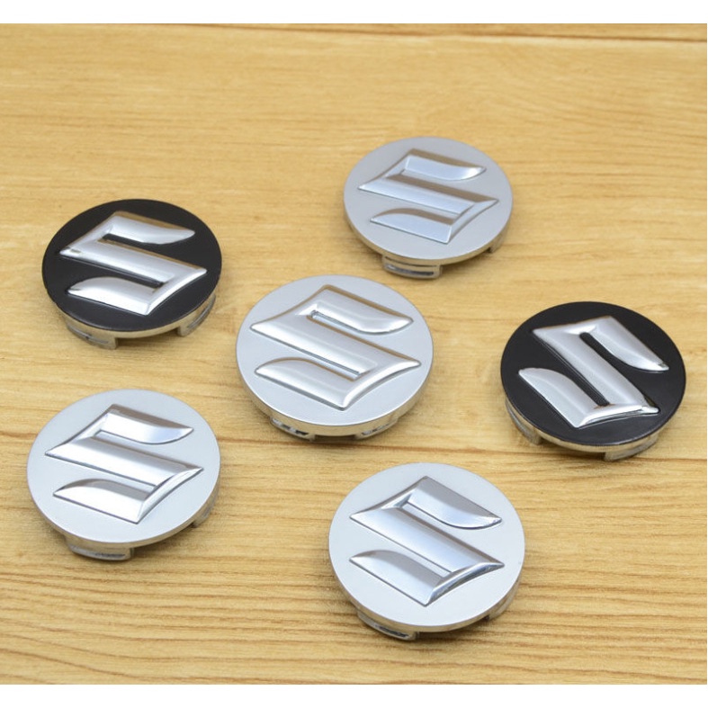 Set 4 Nắp Đậy Trục Bánh Xe Hơi Suzuki 54mm 58mm 60mm Bằng Hợp Kim