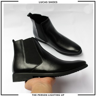 Giày Chelsea Boot Leman da thật nguyên miếng