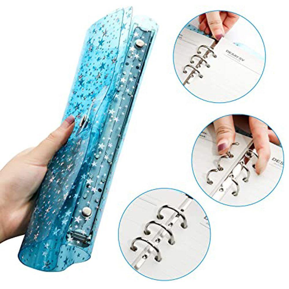 Vỏ Bọc Sổ Tay A5 A6 Bằng PVC Mềm Chống Nước Họa Tiết Ngôi Sao
