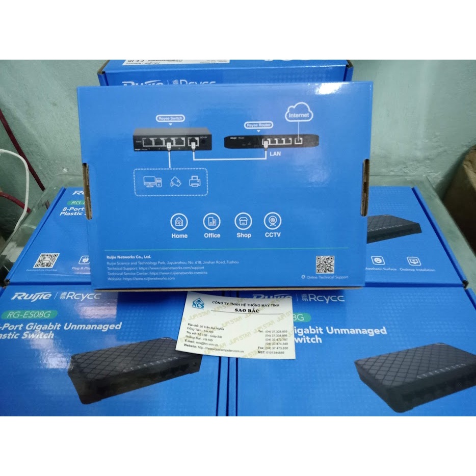 Bộ chia mạng Gigabit 10/100/1000 Ruijie RG-ES08G