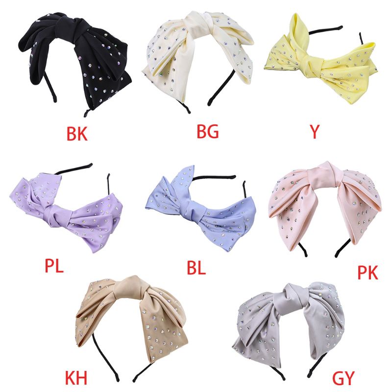 Băng Đô Cài Tóc Đính Đá Nhiều Màu Sắc Thời Trang Cho Nữ