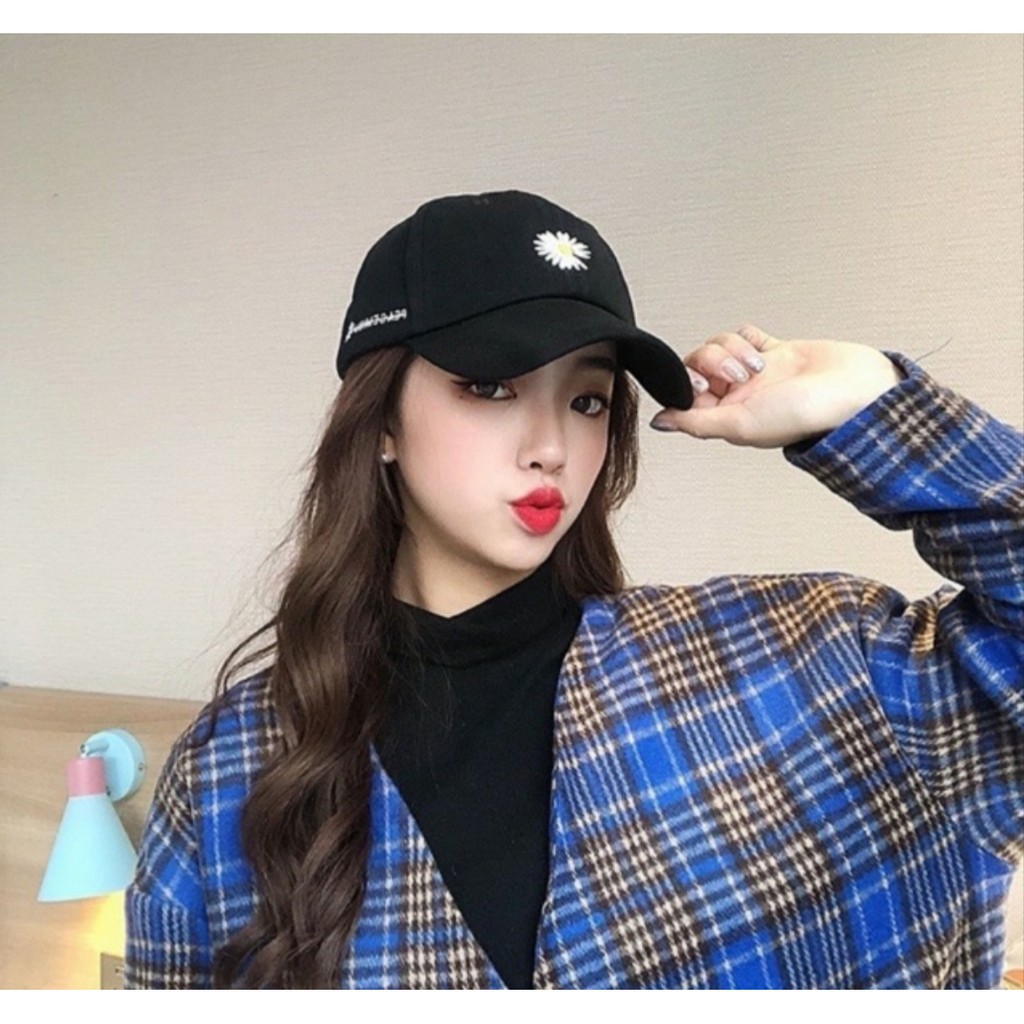 Mũ Lưỡi Trai Hoa Cúc Khuyết