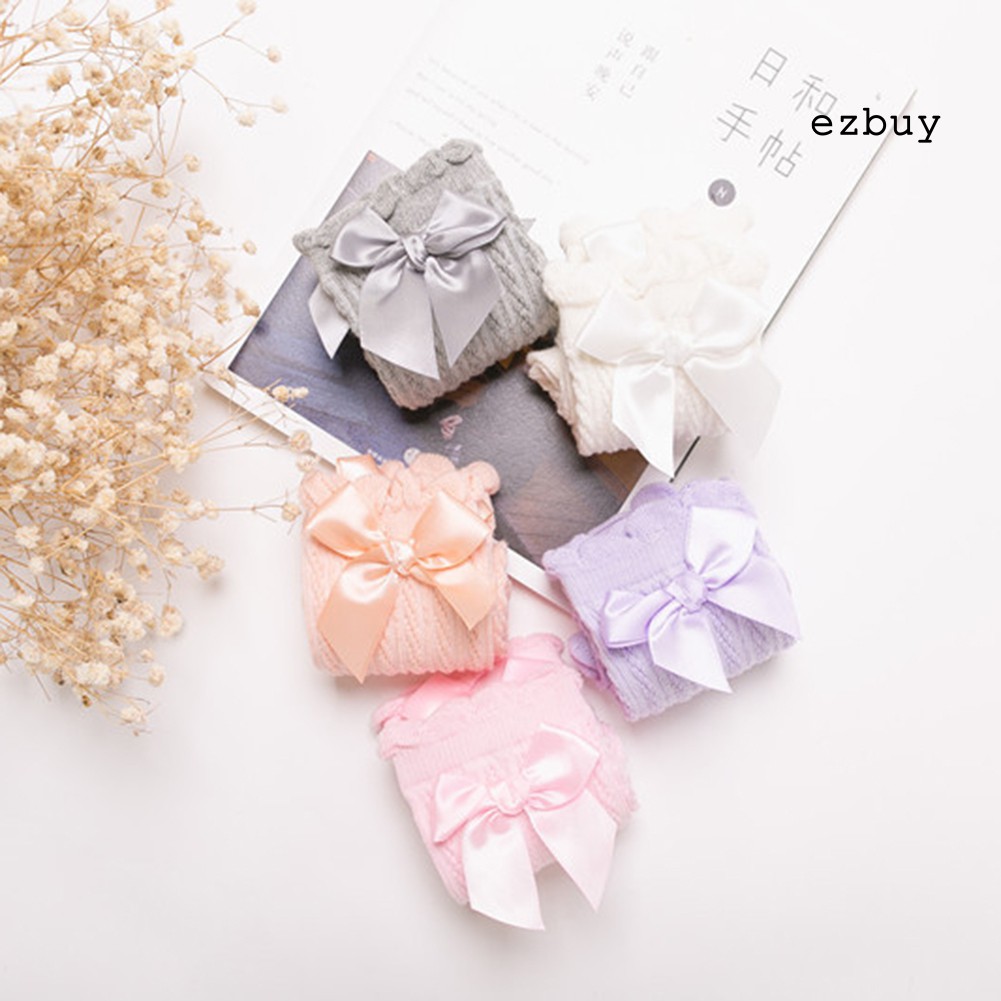 Tất Cổ Cao Đến Đầu Gối Đính Nơ 32cm Thời Trang Cho Bé Gái