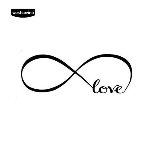 Miếng Dán Trang Trí Tường Chữ Love Loop