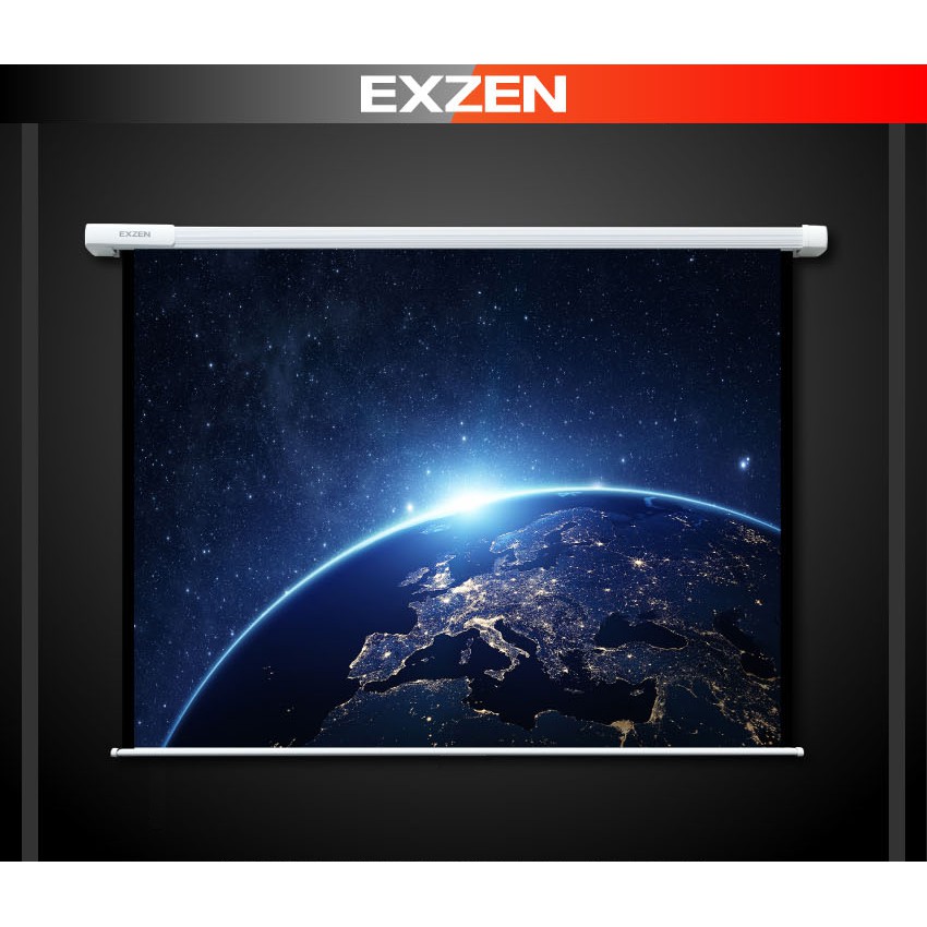 Màn Chiếu 120 inch wide 4:3 Exzen 96x72 Kích Thước 2,4m x1,83m MNS120VWP Chính Hãng