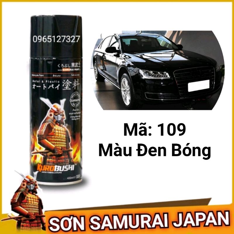 COMBO SƠN MÀU ĐEN BÓNG 109 SAMURAI JAPAN