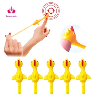 Set 5 đồ chơi bắn ná thiết kế hình chú gà vui nhộn dễ thương