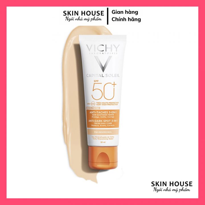 Kem Chống Nắng VICHY Ideal Soleil Anti Taches Anti Dark Spots Spf 50+ - Kem Chống Nắng Mẫu Mới 50ml