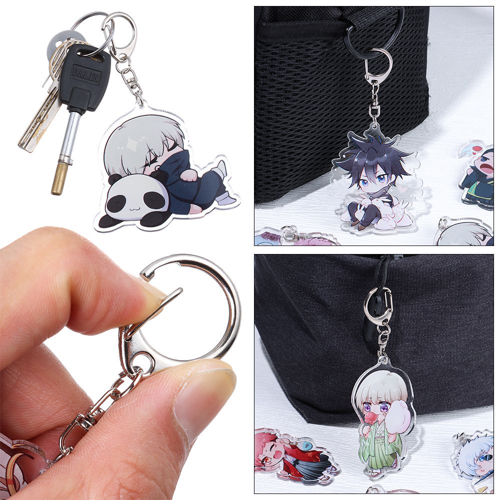 Móc Khóa Acrylic Họa Tiết Hoạt Hình Gojo Gofu Kuroe Dễ Thương