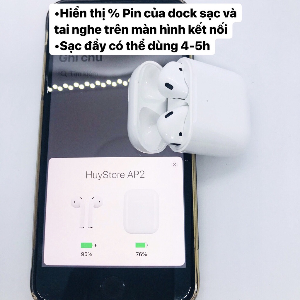 Tai nghe không dây iphone, tai nghe bluetooth ko dây cảm biến, đàm thoại 2 chiều - hàng loại 1