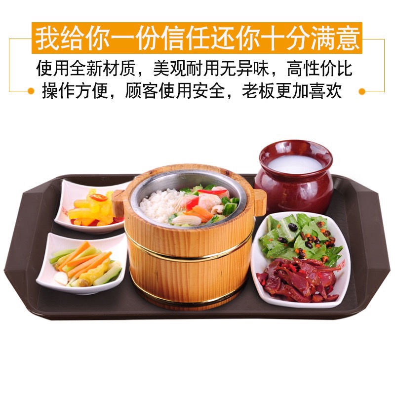 Khay Nhựa Hình Chữ Nhật Phục Vụ Đồ Ăn Uống/Trà Sữa/Bánh Burger Cho Nhà Hàng/Nhà Hàng
