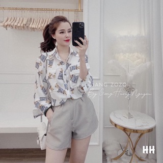 Áo sơ mi mèo guc mới về siêu xinh