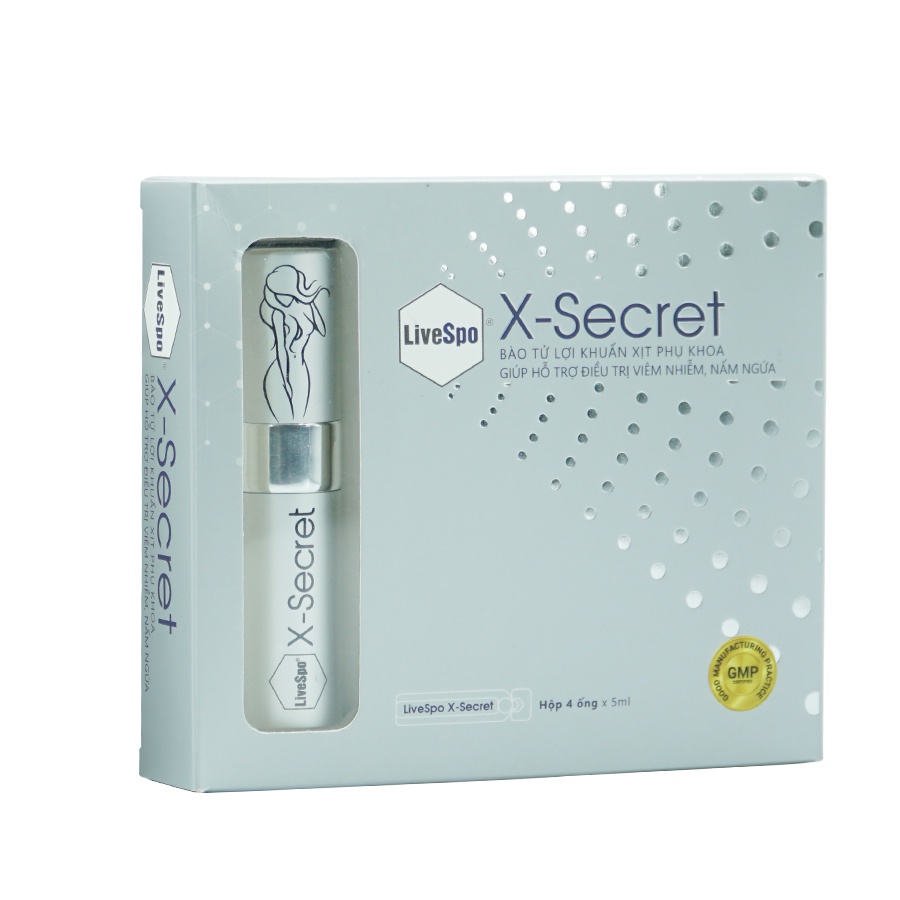 [CHỈ TẶNG] 1 Dung dịch vệ sinh phụ nữ LiveSpo XSecret dạng xịt - Hỗ trợ khử mùi và cân bằng PH vùng kín (4 ống x 20ml)
