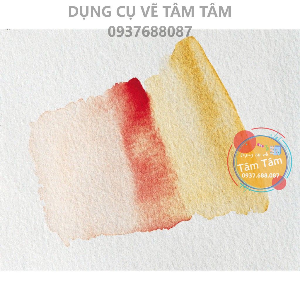 [ TÂM TÂM ]-Sổ vẽ màu nước Clairefontaine Aquarelle Fontaine watercolor hotpress 300gsm 12 sheets-