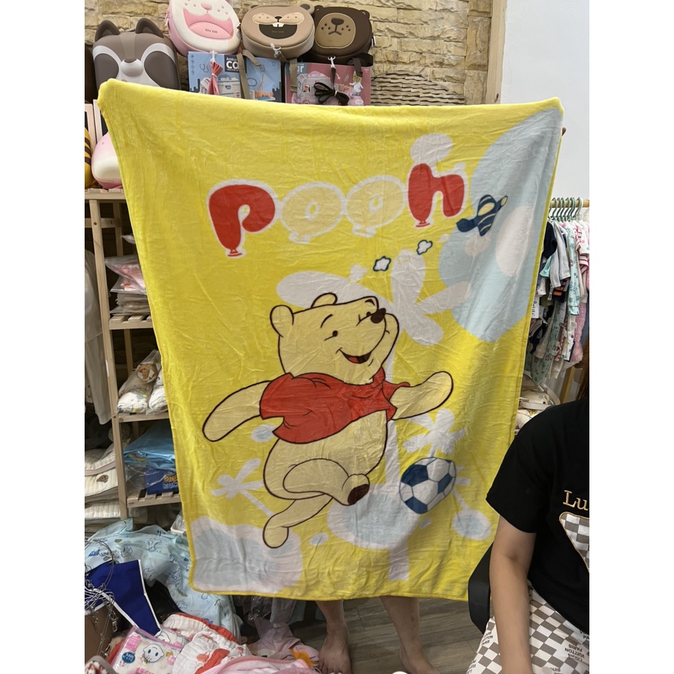 Chăn lông tuyết in hình họa tiết đáng yêu cho bé