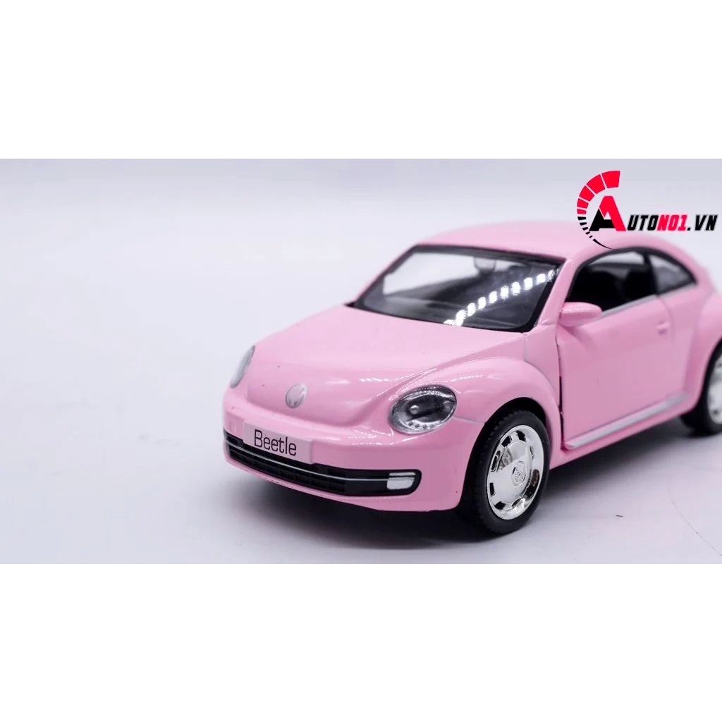 MÔ HÌNH XE VOLKSWAGEN BEETLE 2012 PINK 1:36 SCALE MODEL 7735