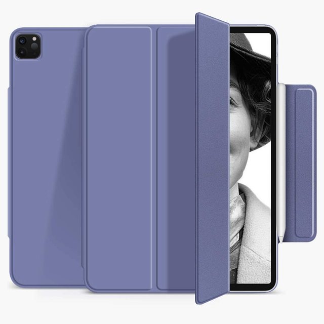 Ốp da có nắp gập từ tính tự động tắt mở màn hình thông minh cho ipad pro 11 2021 2020 2018 pro 12.9 air 4 10.9 ốp