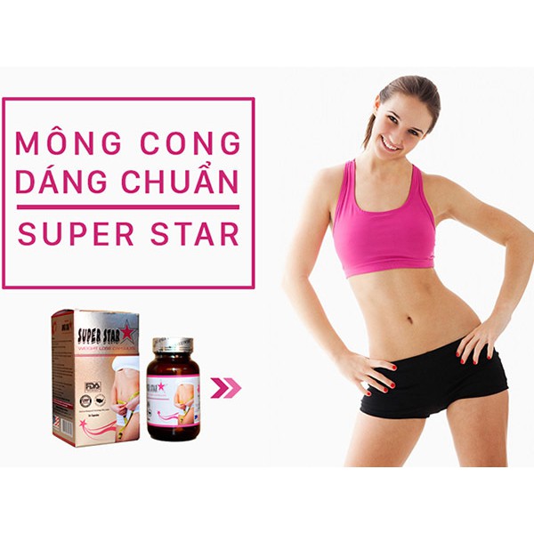 Viên uống giảm cân Super Star - Bí quyết cho thân hình hoàn hảo (Hộp 36 viên)