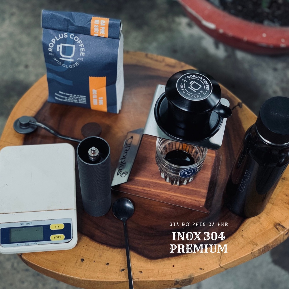 Giá đỡ phin cà phê, v60 cao cấp, phiên bản mới 2023 Roplus Coffee khi pha cafe, drip, pour