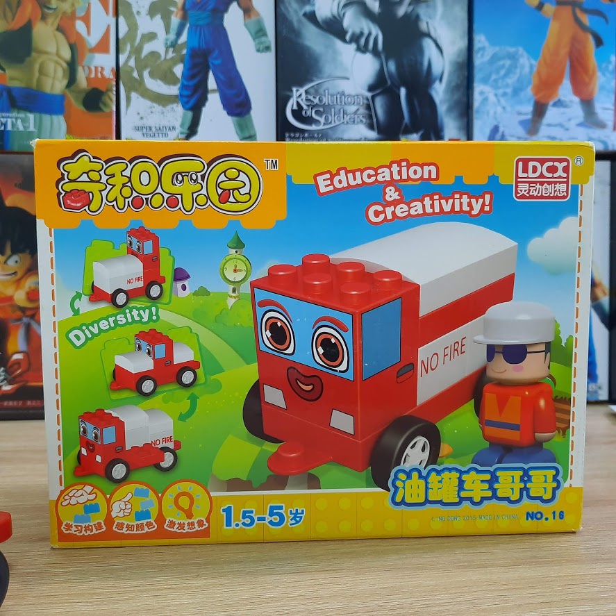 Đồ chơi lắp ghép Chichi Land Đội xe biến hình mô hình XE CỨU HỎA