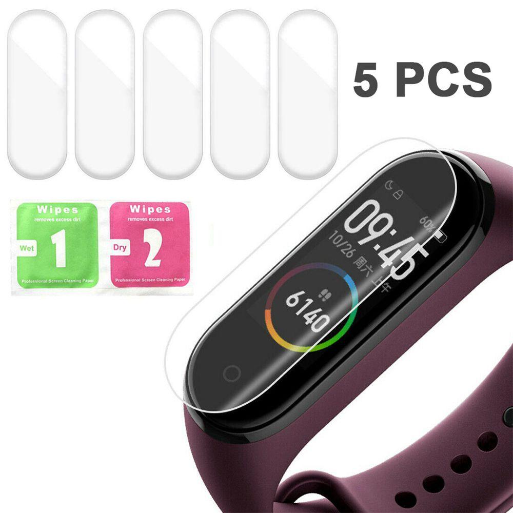 BEBETTERM Set 5 MiếNg DáN BảO Vệ MàN HìNh Cho ĐồNg Hồ Đeo Tay Thông Minh Xiaomi Miband 4