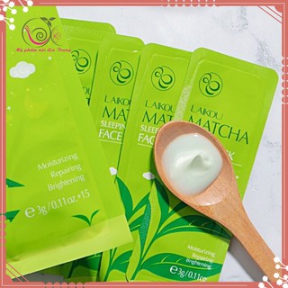 Mặt nạ ngủ Matcha Trà xanh Laikou Nội địa Trung (sét 15 gói bé )