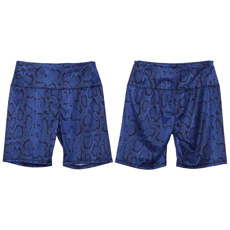 Xiangbao Quần Đùi Lưng Cao In Họa Tiết Da Rắn Tập Yoga Nâng Mông Chạy Bộ Cho Nữ