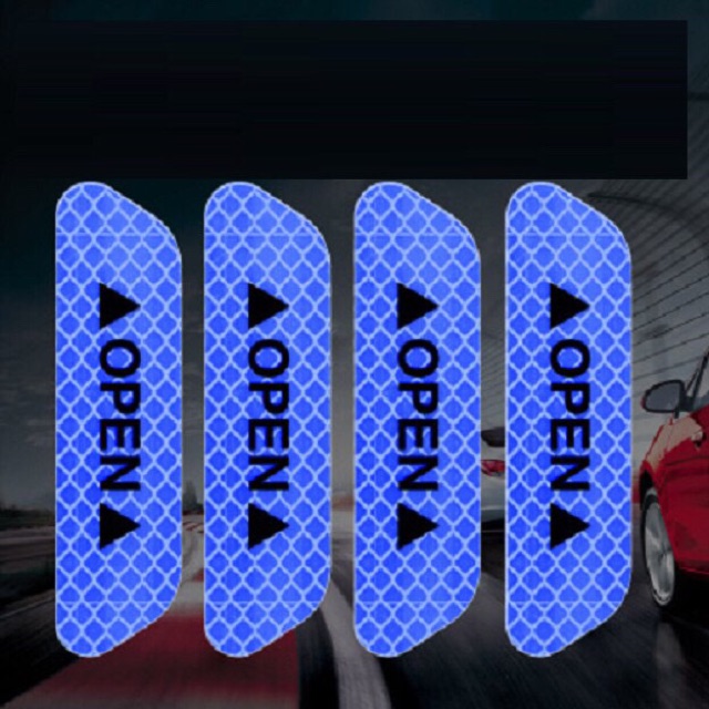 Bộ 4 Decal Phản Quang Cảnh Báo Mở Cửa | BigBuy360 - bigbuy360.vn