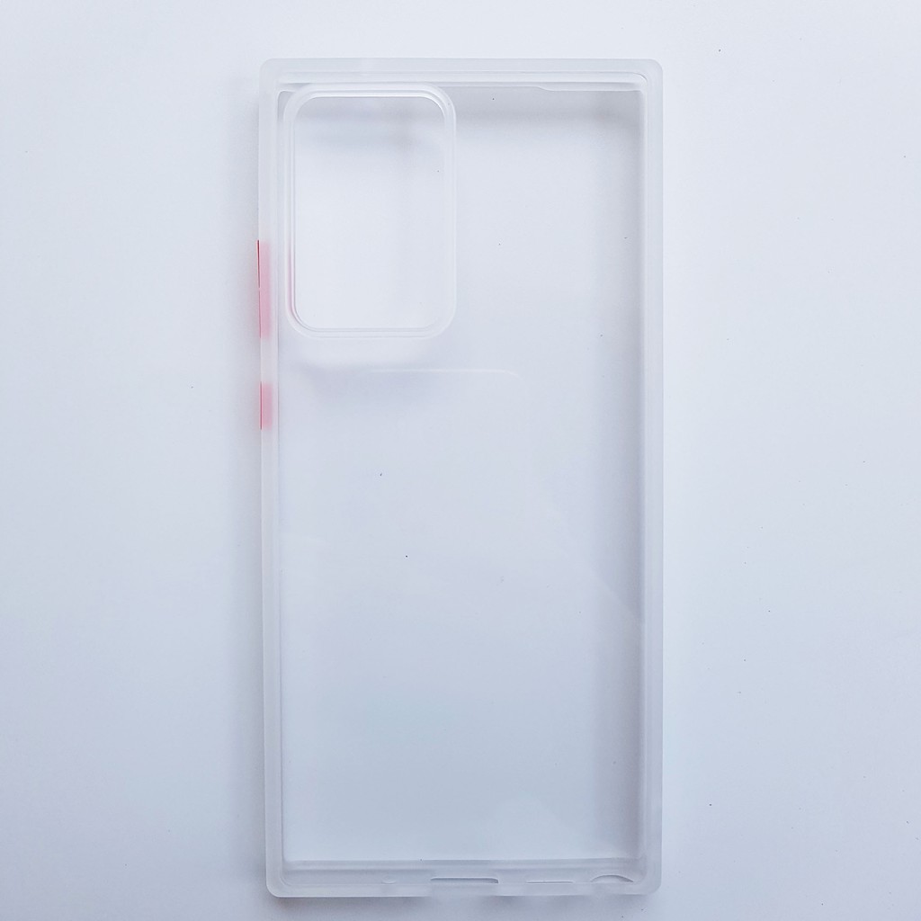 Ốp lưng chống sốc trong suốt viền silicon màu Likgus cho Samsung Galaxy Note 20 Ultra/ Note 20 Ultra 5G ( Trắng Mờ)