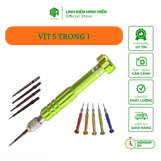 Tua vít mở điện thoại 5 trong 1, vít 5 đầu chuyên dùng sửa chữa cho điện thoại