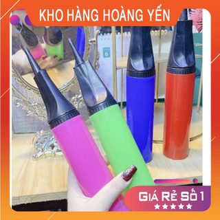 Cây bơm bóng, dụng cụ bơm bóng bằng tay, loại nhựa xịn cứng không dập vỡ [CAO CẤP]