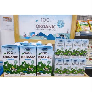 Sữa tươi tiệt trùng Vinamilk 100% Organic không đường - Hộp giấy 1L