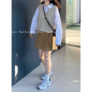 Quần short kaki nữ [STORY] Q791 trắng/ đen (ảnh thật)