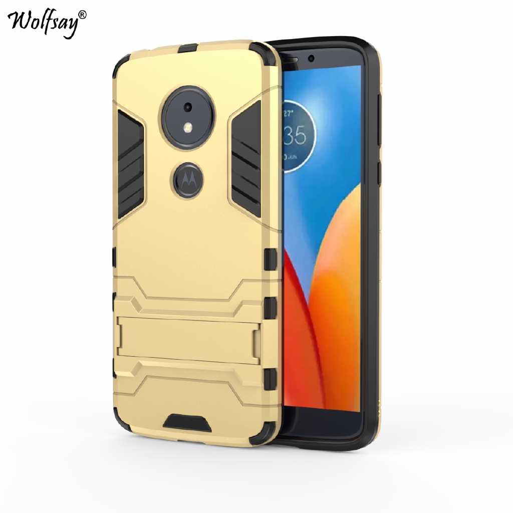 Ốp Lưng Nhựa Cứng Kèm Giá Đỡ Ẩn Thời Trang Cho Motorola Moto E5 Plus