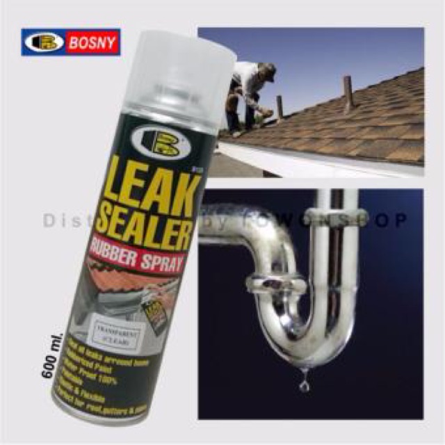 Sơn xịt chống dột Leak Sealer (Bosny) che phủ các vết nứt tường, kim loại, gỗ