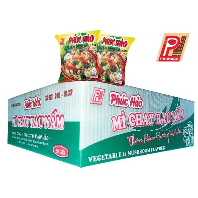 Mì Chay Rau Nấm Phúc Hảo - 30 gói - 65 gr