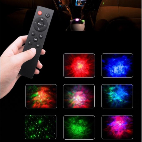 Đèn chiếu tạo hiệu ứng bầu trời sao thiết kế hình phi hành gia có đồ điều khiển tiện lợi cho phòng khách