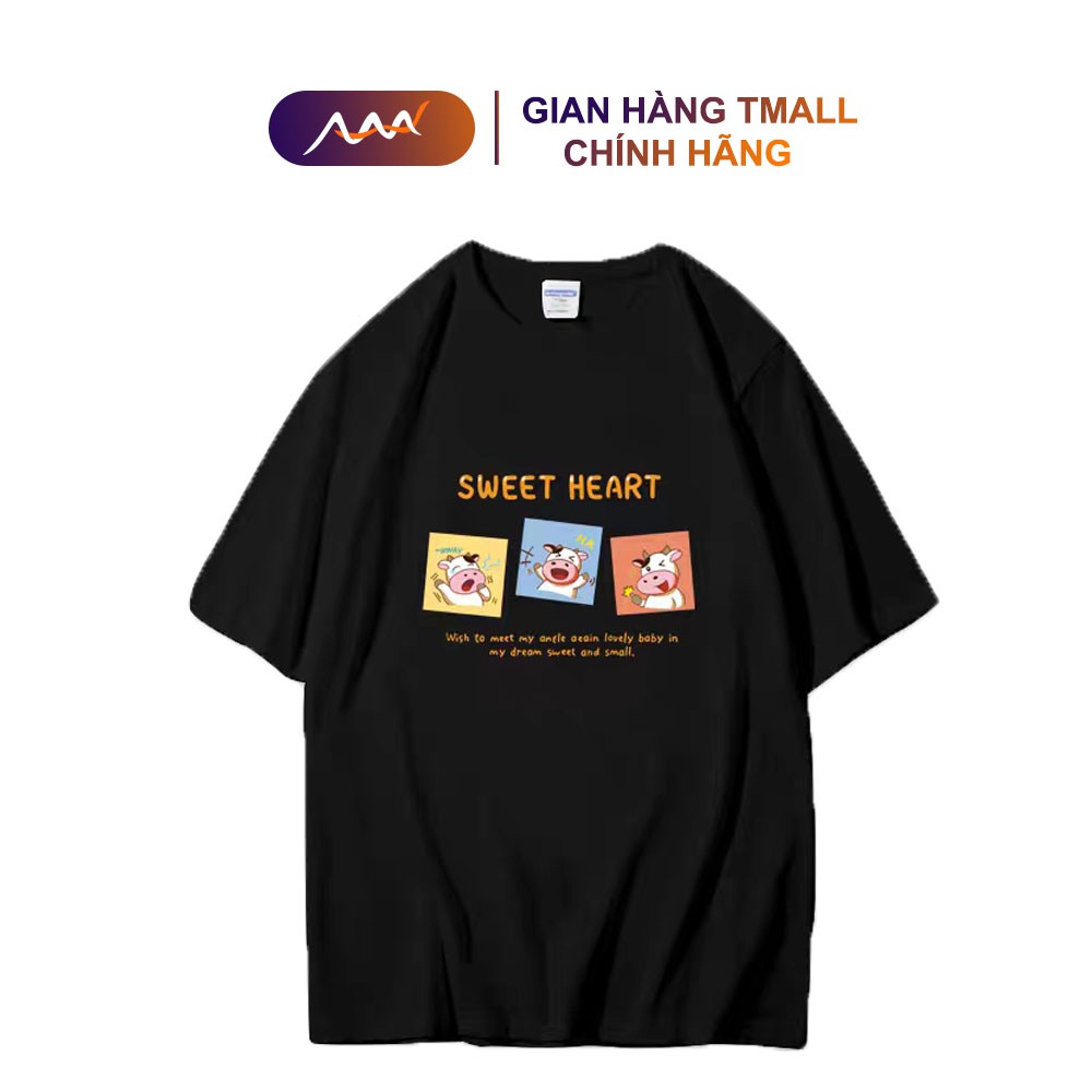 Áo thun tay lỡ AAA dáng Unisex form rộng phong cách Ulzzang Sweet Heart