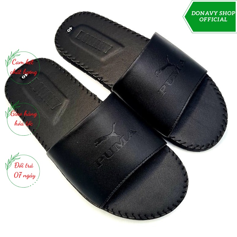 Dép Da Nam Cao Cấp - Hàng Công Ty Bảo Hành D.puma