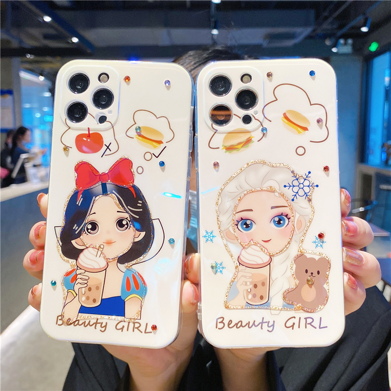 Ốp Lưng In Hình Công Chúa Disney Cho Iphone 12mini 12promax 11pro Max Xr X Xs Max 8 7 Plus