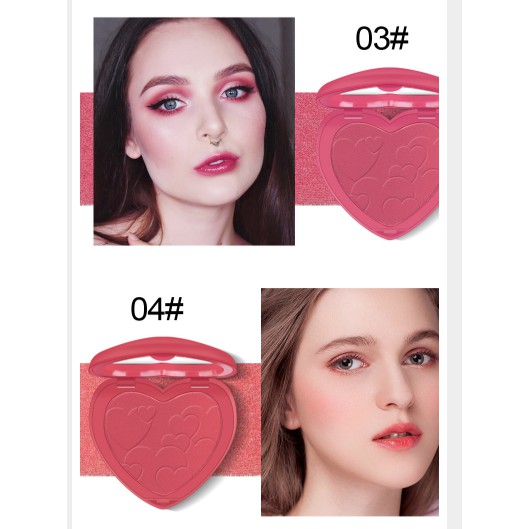 Phấn Má Tông Cam Thời Thượng Kiss Bèauty Sweet Heart Blusher