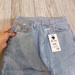 [ bán sỉ ] Quần baggy nắp lệch