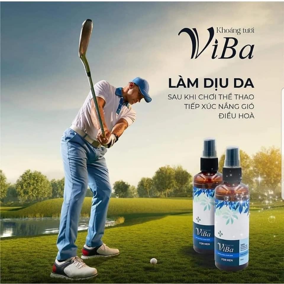 XỊT KHOÁNG TƯƠI THIÊN NHIÊN VIBA FOR MEN - dành riêng cho nam cấp ẩm, dưỡng da, cân bằng PH phục hồi tổn thương cho da. | BigBuy360 - bigbuy360.vn