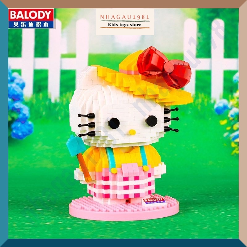 Đồ Chơi Lắp Ráp Lego Mèo Hello Kitty Balody Xinh Xắn Đáng Yêu Quà Tặng Bạn Gái Bé Gái Shop NHAGAU1981